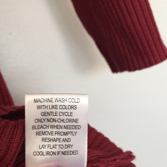 CRAVE FAME Juniors Red Ribbed Sheath Sweater Dress S - Picture 6 of 7